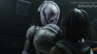 Silent Hills - Futanari/Female Tentacle Action with Creamy Climaxes