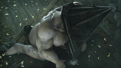 The Pyramid Head - Riding a hard cock