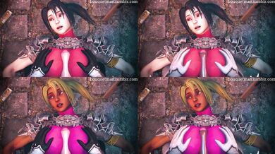 Taki vs 2B Part 1: The Split-Screen Battle Royale of Bouquetman Hentai Porn