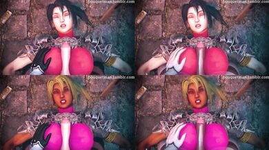 Taki vs 2B Part 1: The Split-Screen Battle Royale of Bouquetman Hentai Porn