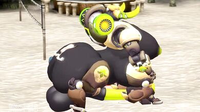 Busty Cop Judy Hopps Gets Her Cock Sucked by Big-Titted Orisa at the Beach