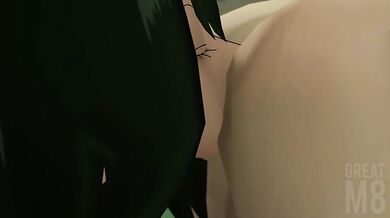 The Anal Love Adventures of Tsuyu Asui in 'Great M8'