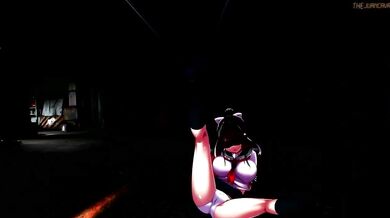 Fantasizing with Schoolgirl in Dirty Industrial Complex