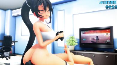 Homura gets wet and wild with her demonic powers