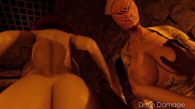 Pyramid Head Presses From Behind, Reversed