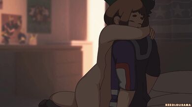 Uraraka's Tight Pussy Gets Hammered by Midoriya's Superpowered Dick, Nekololi Style!