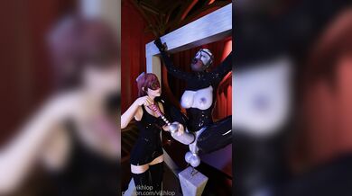 Painful BDSM Sex with a Blue-skinned Alien in Asari Cock and Balls Tor*ture 1