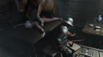Ciri Rides Horsie in Full HD View