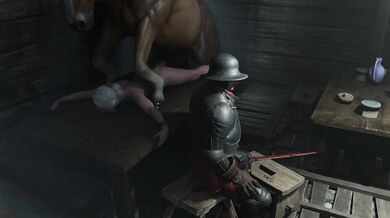 Ciri Rides Horsie in Full HD View