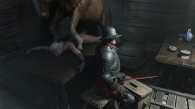 Ciri Rides Horsie in Full HD View