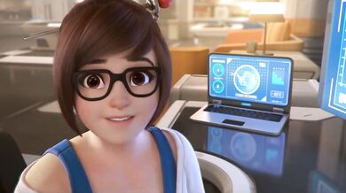 Widowed MILF Gets Deflowered in 'Overwatch' Orgy