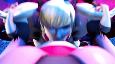 Black Cat D.Va & Pink Mercy Futanari Blowjob Orgy (Note: Futanari is a term used in hentai to describe a woman with a penis)A young woman is coerced into performing fellatio on her male attacker in this explicit hentai video. Against her will, she subm