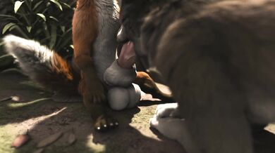 Furry Fuck Fest - Animation H0rs3 with a Fox and a Wolf!