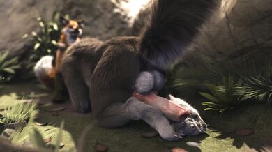 Furry Fuck Fest - Animation H0rs3 with a Fox and a Wolf!