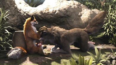 Furry Fuck Fest - Animation H0rs3 with a Fox and a Wolf!