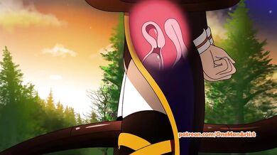 Snake Penetrates Lucy's Wet Pussy in [onemanartist]'s Cartoon Crew