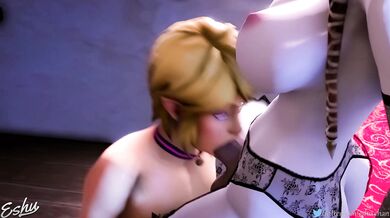 Supernatural Sexual Encounter: Zelda Gives Link an Oral Delight - Eshu-chan