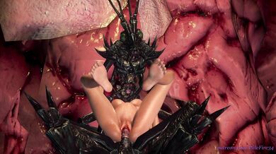 Cosmic critters penetrating the pink hole from within