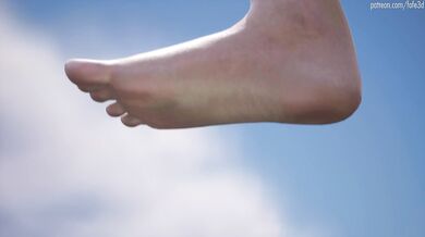 Giga Female Strolls Through the City