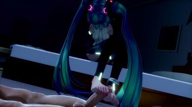 In the dead of night, Miku finds herself alone in her room with a stranger who offers her a footjob she cant refuse