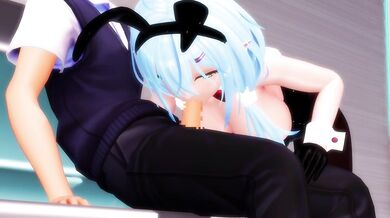 [Hentai] Yukihana Lamy's Explosive Blowjob