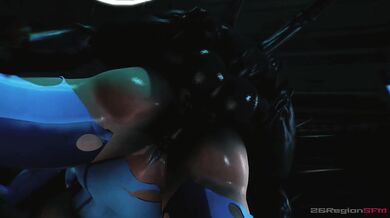Busty Space Bounty Hunter Samus Battles Monstrous Crawler in Epic Hand-Made Animation!