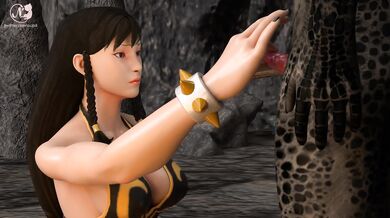 Busty Chun-Li Takes On The Nerdy Pervert In A Wet And Wild Gangbang!