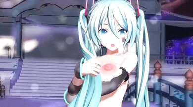 [Hentai MMD] Hatsune Miku/Girls - Gangbang Sex Orgy with Vocaloid Idols