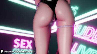 Hatsune Miku's Explosive Orgasm in the Rabbit Hole - Ibuki's Sexy Dance (Short Hair)