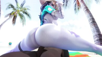 Widowmaker's Blackened FPS Blowjob Session