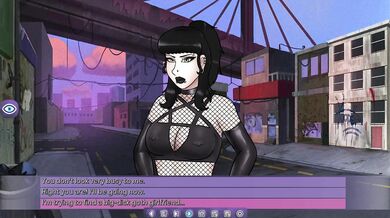 Black-haired Futanari Dominatrix Subdues Her Prey with a Kiss of Darkness