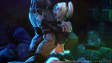 (For*ced Blowjob Warning) Harley Quin for*ced to suck dick.