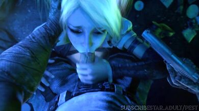 (For*ced Blowjob Warning) Harley Quin for*ced to suck dick.