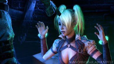 (For*ced Blowjob Warning) Harley Quin for*ced to suck dick.