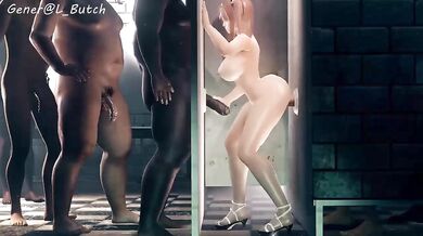 Gloryhole Bitch: Honoka's Anal Adventure with General Butcher