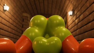 Piranha in the Hallway - Wife Restrained in Zyrex Frame