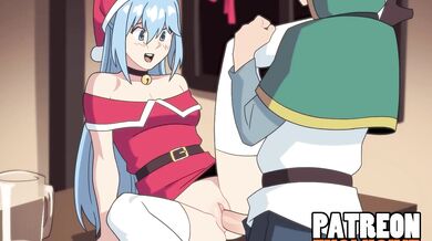 Mermaid Aqua Christmas Animation