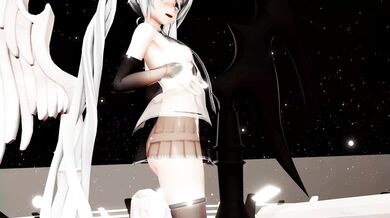 Miku's Anal Intruder: A Hentai Prolapse Fantasy with White-Haired Nudity and Plugged Holes
