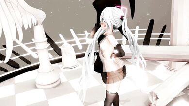Miku's Anal Intruder: A Hentai Prolapse Fantasy with White-Haired Nudity and Plugged Holes