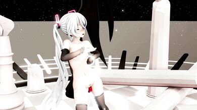 Miku's Anal Intruder: A Hentai Prolapse Fantasy with White-Haired Nudity and Plugged Holes