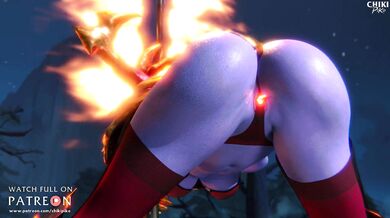 Shyvana's Sensual Striptease