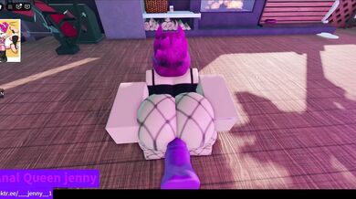 Pink-haired Futa Slut Gets Banged In The Ass By A Huge Giant Dick