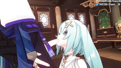 Fucking Faruzan and Wandering Genshin in Impactful 60 FPS