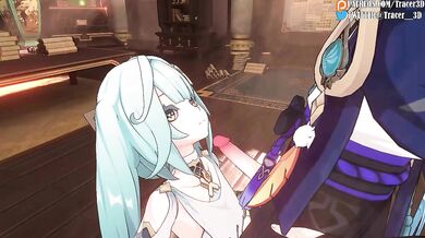 Fucking Faruzan and Wandering Genshin in Impactful 60 FPS