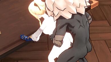 Watch Jean get brutally taken from behind by Hilichurl in a twisted and degrading way