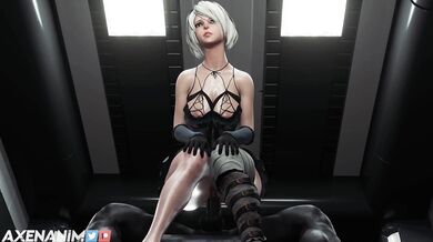 Busty Anime Girl Gets Drilled by Giant Robot in Post-Apocalyptic Future