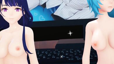 Raiden's Boner Takes On Double Duty With Slutty Eula's Throbbing Thumbs, Plus A Steamy Spit-Swap Finale!