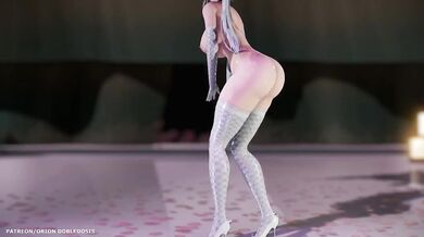 Weak Sound HAKU bunny Costume (弱音ハク) - Scorching Pink Mature