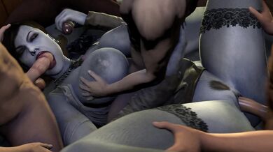 Lustful Lady Dimitrescu's Five-Way Orgy: Not So Tight Anymore