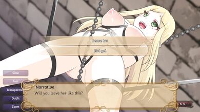 Sexy Elf Dominatrix Faye Ties Up and Teases a Helpless Human Subject in Her Dungeon Chamber